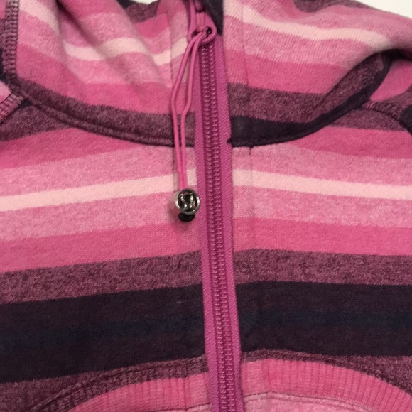 Lululemon Scuba Hoodie Purple Pink Striped - Picture 3 of 7
